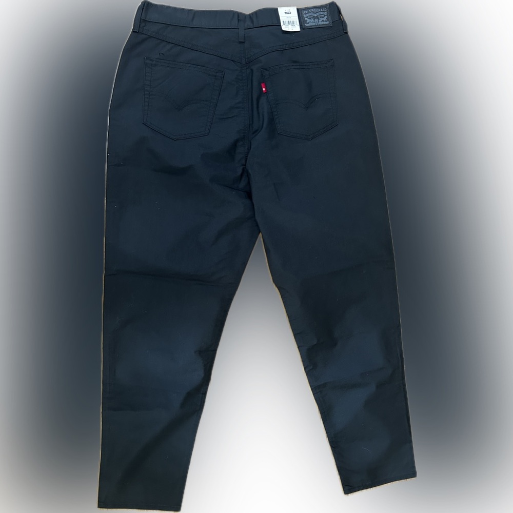 NWT Levi's SZ 33X30 blackish/charcoal Mom High Waisted 5-pocket jeans/waist 34” - Picture 4 of 10